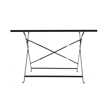 Mesa rectangular plegable de metal de 110 * 70 cm